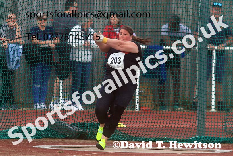 Senior Womens hammer, 2024 Northern Senior and Under-20s Track and Field Champs, Middlesbrough.  Photo: David T. Hewitson/Sports for All Pics